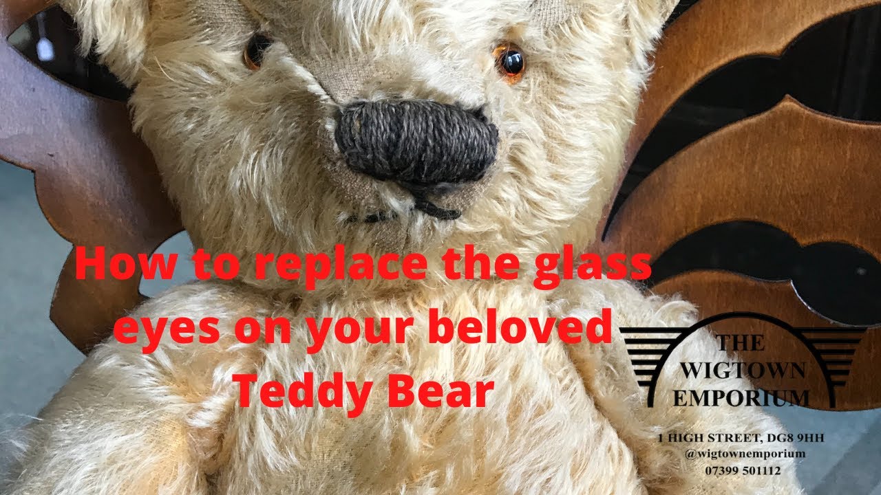 How to Re-attach Teddy Bear's Glass Eyes by Sara