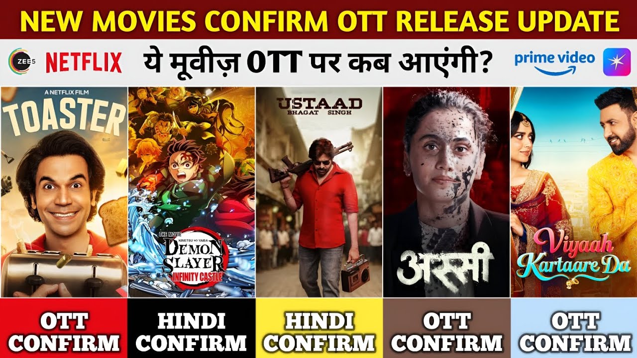 New Movies on OTT Release Update | Assi OTT | Ustaad Bhagat Singh Hindi OTT | Netflix, Zee5, Prime