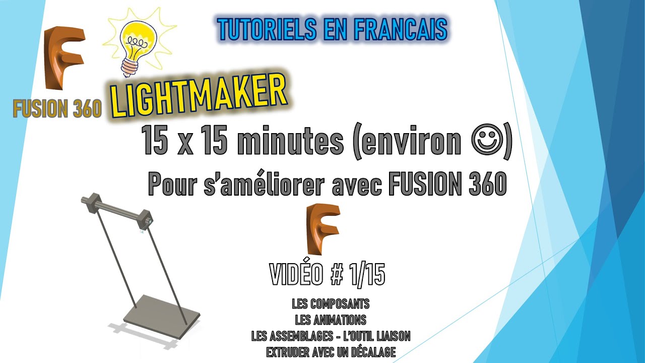 [TUTO 1/15 ] [TUTO FUSION 360] - [TUTORIEL NIVEAU INTERMEDIAIRE]