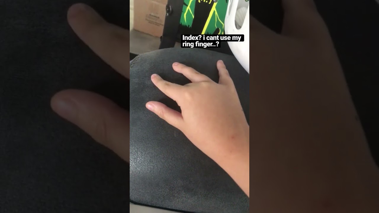 I Lift my Index Finger not Ring Finger