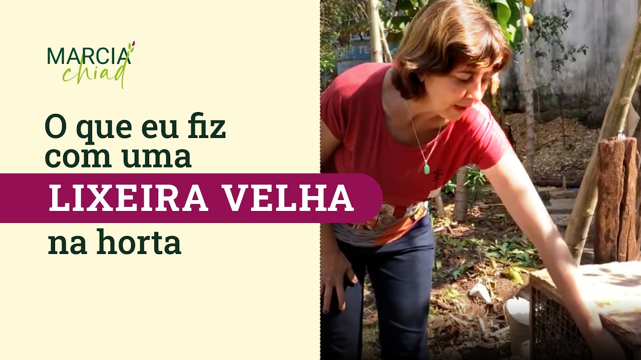 COMO FAZER UMA COMPOSTEIRA APROVEITANDO MATERIAIS - Horta em Casa | Marcia Chiad