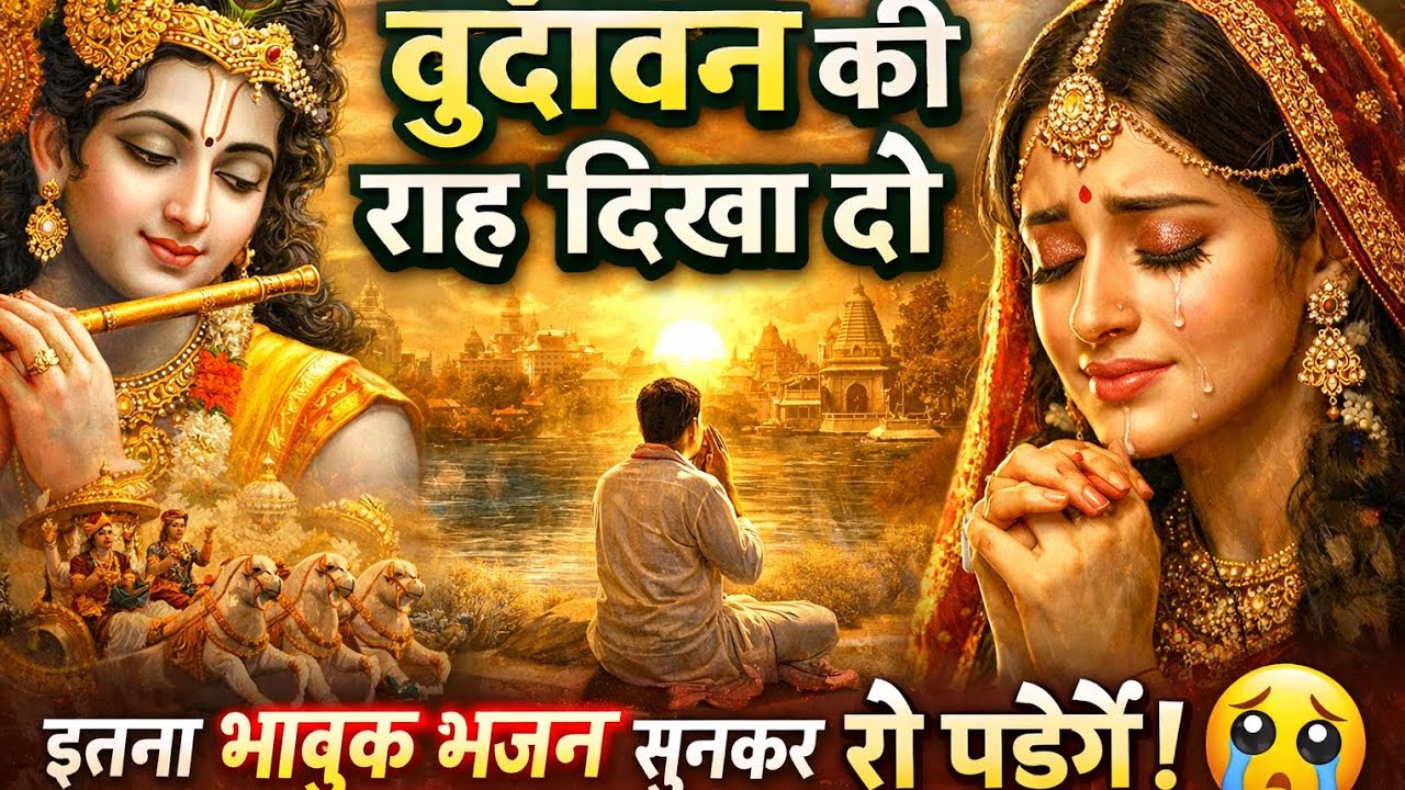 वृंदावन की राह दिखा दो 🙏 इतना भावुक भजन सुनकर रो पड़ेंगे | गोविंद गिरधारी | राधे कृष्ण भजन
