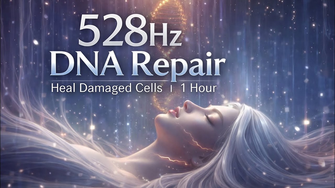528Hz +DNA 432 Hz Repair | Heal Damaged Cells | 1 Hour