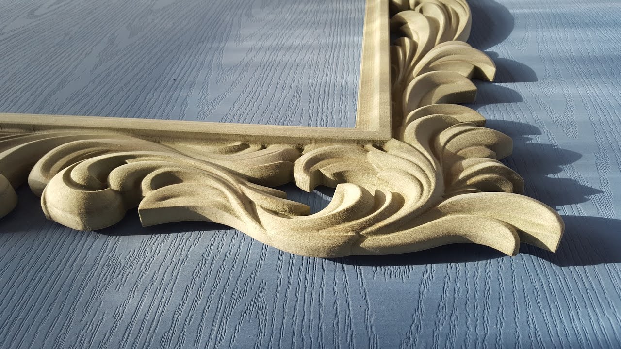Большая рама для зеркала на ЧПУ. Large frame for a mirror with CNC