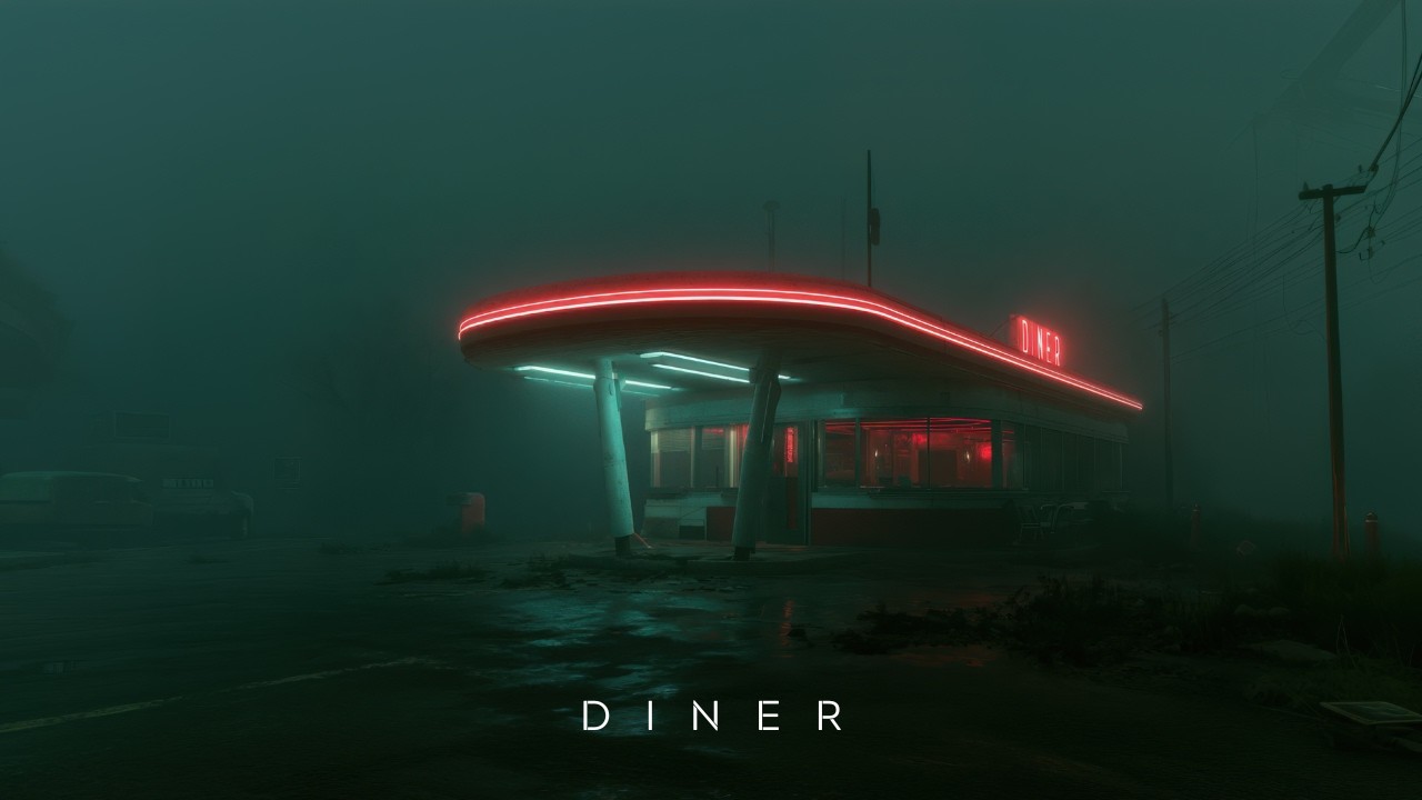 Diner: Dystopian Soundscape for Study and Relaxation | Dark Ambient Music