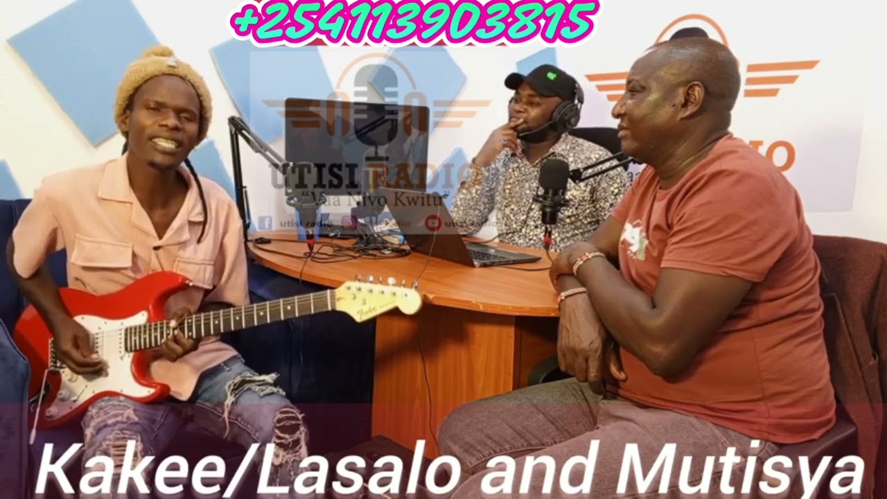 Kakee Mweene Performing Kativui's Songs Live At Utisi Media With Lasalo And Mutisya Maweu🔥🔥