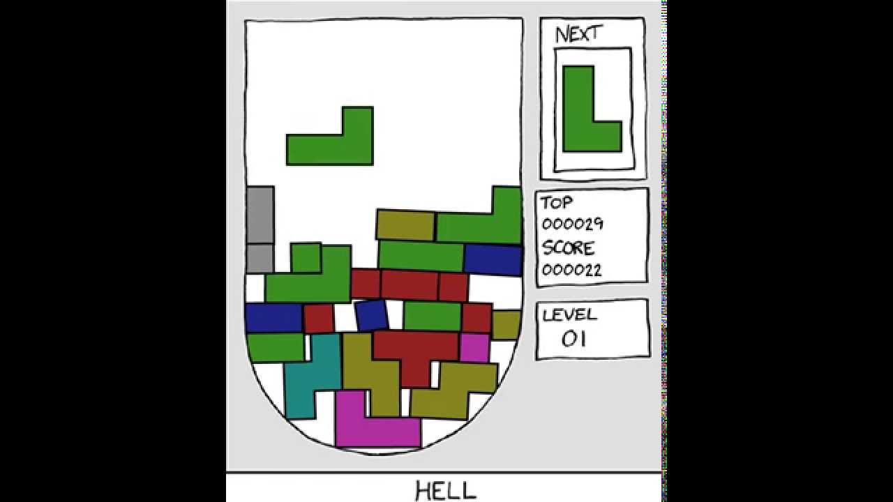 Scoring 46 lines on Hell Tetris