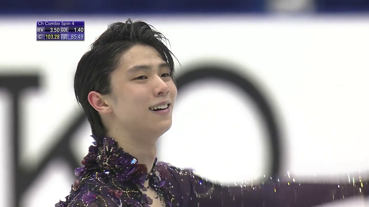 Произвольная программа японского фигуриста Юдзуру Ханю на этапе Гран-при в Японии 23.11.2019.