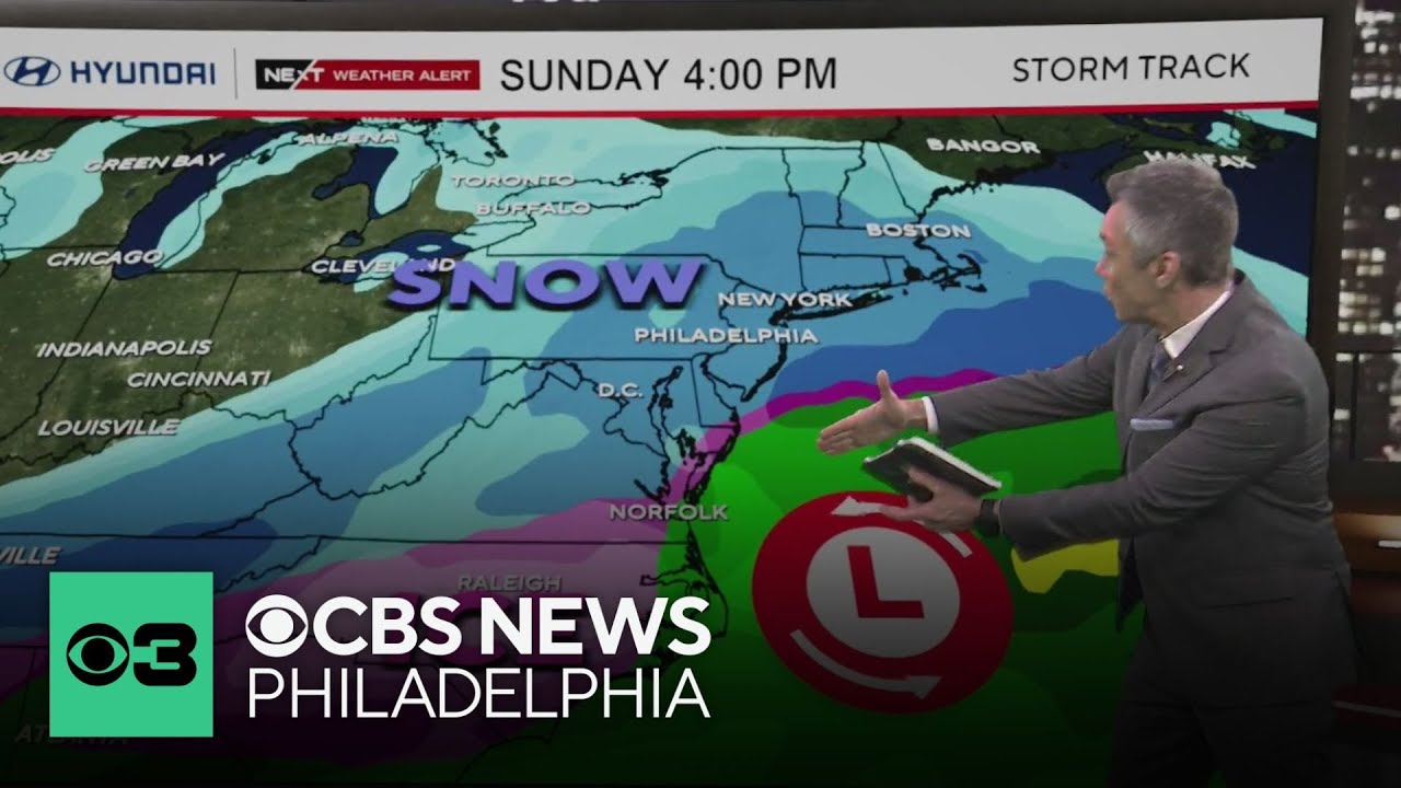 Milder Thursday in Philadelphia before this weekend's snowstorm