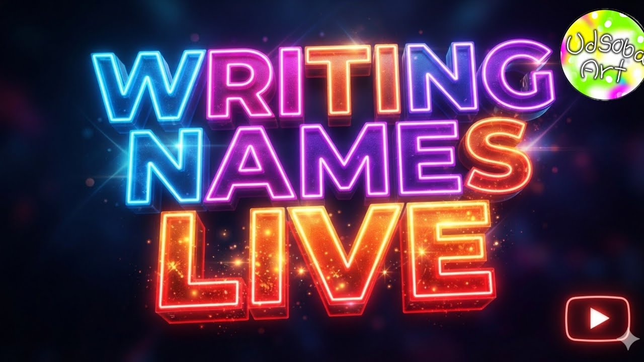 LIVE 🔴 writing subscribers names | live names writing ✍️