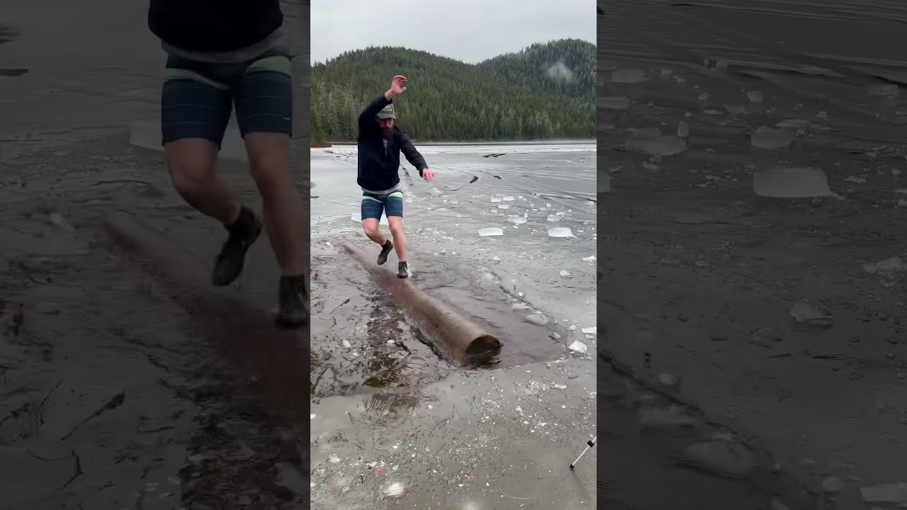 Turbo Tom | Log Rolling on a Frozen Lake