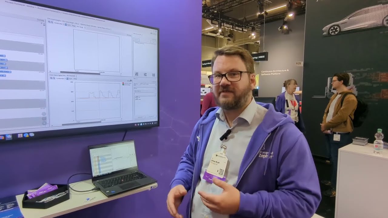 Йохан Крафт и Андреас Лифвендаль из Percepio | Стенд Zephyr Project | Embedded World 2026, Германия