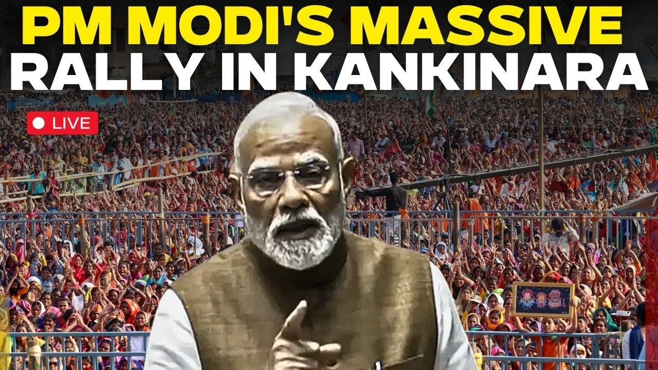 LIVE: PM Modi holds Massive Election rally in Kankinara, Barrackpore | West Bengal | BJP | TMC