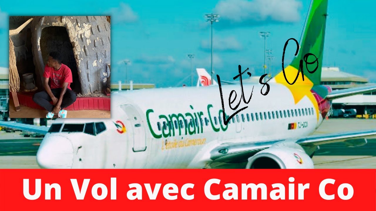 Un Vol avec Camair Co. Cameroun air lines Douala Yaounde Bafoussam