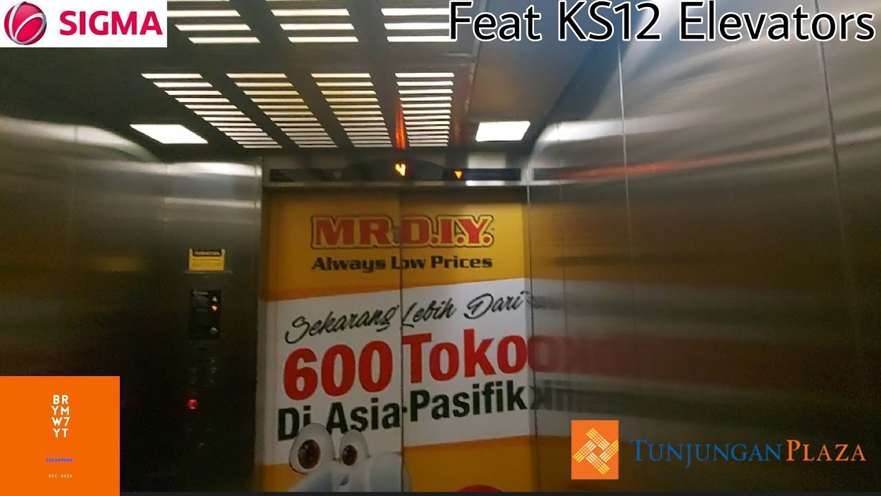 BUSIEST ELEVATOR ! SIGMA TRACTION ELEVATOR , TUNJUNGAN PLAZA 1 , SURABAYA (feat KS12 Elevator)