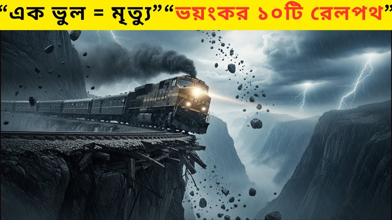 “পৃথিবীর সবচেয়ে ভয়ংকর ও বিপজ্জনক ১০টি রেলপথ  এক ভুল মানেই মৃত্যু!”(2026 Documentary)