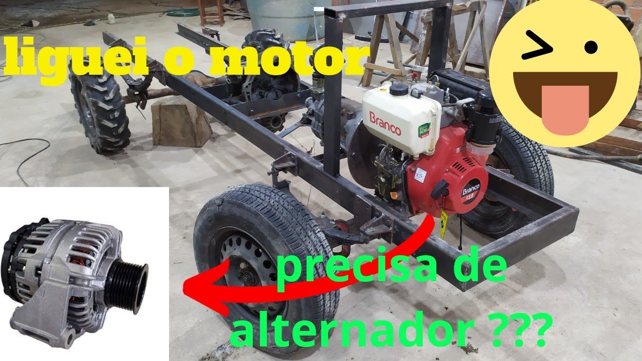 Funcionei o motor pela primeira vez