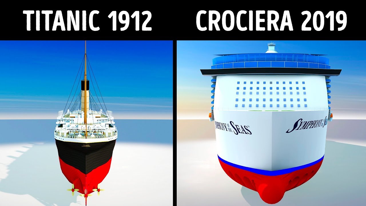 Titanic VS Navi da Crociera Moderne