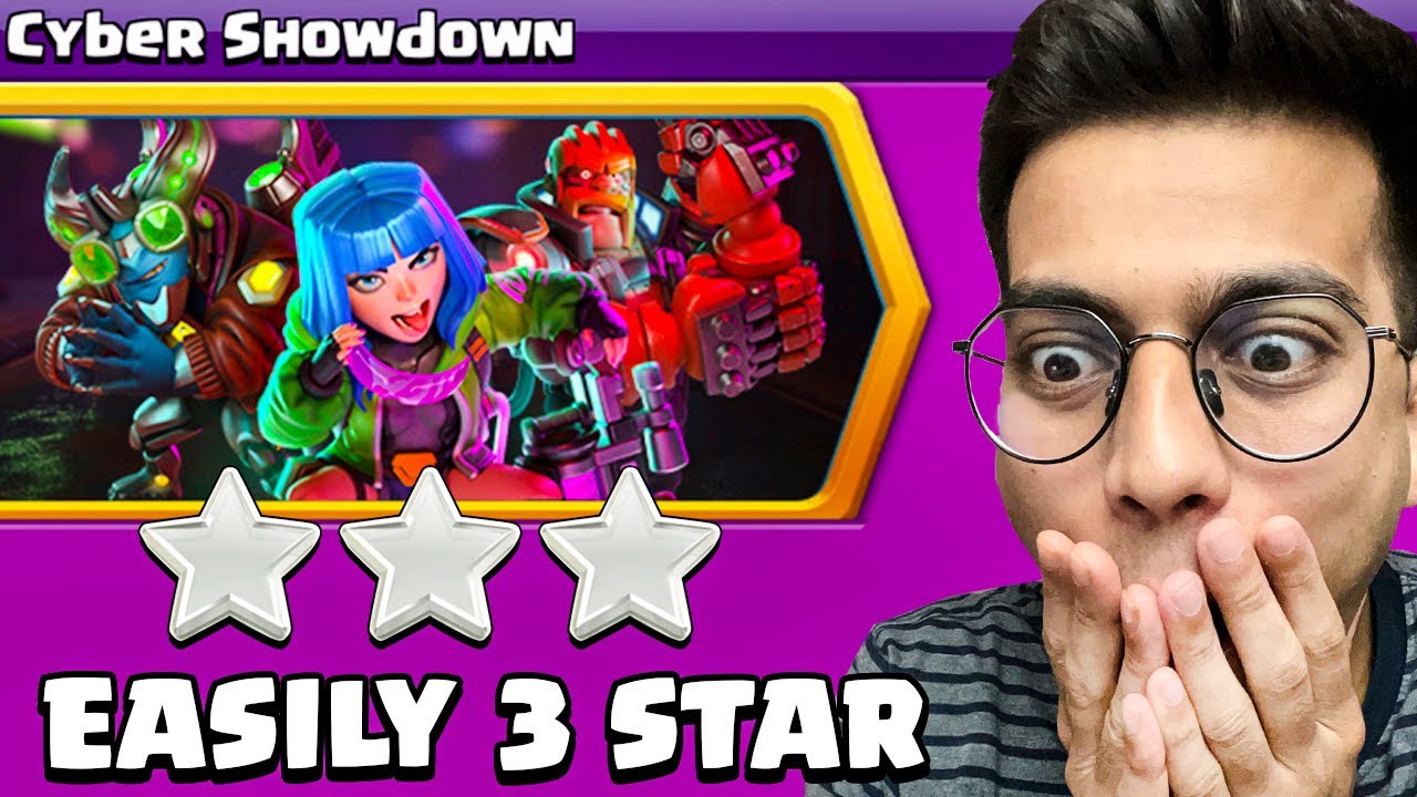 Easiest Way to 3 Star Cyber Showdown Challenge (Clash of Clans)