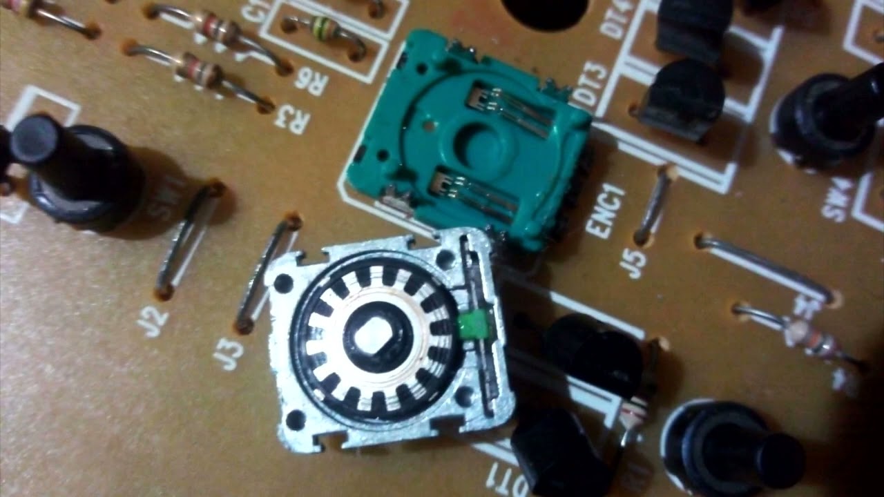 Korg X-50 / Reparo do encoder / Rotary encoder fix - Riva Lima