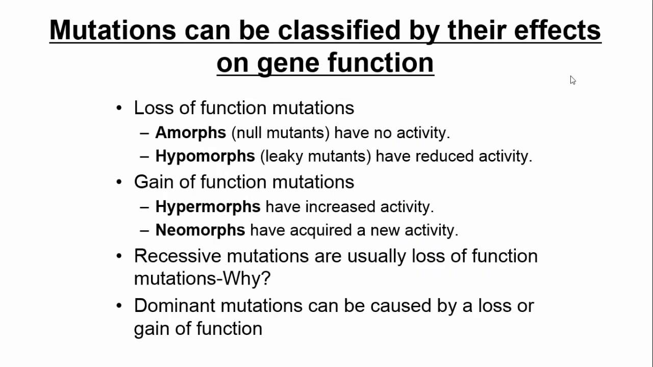 Gene Mutations
