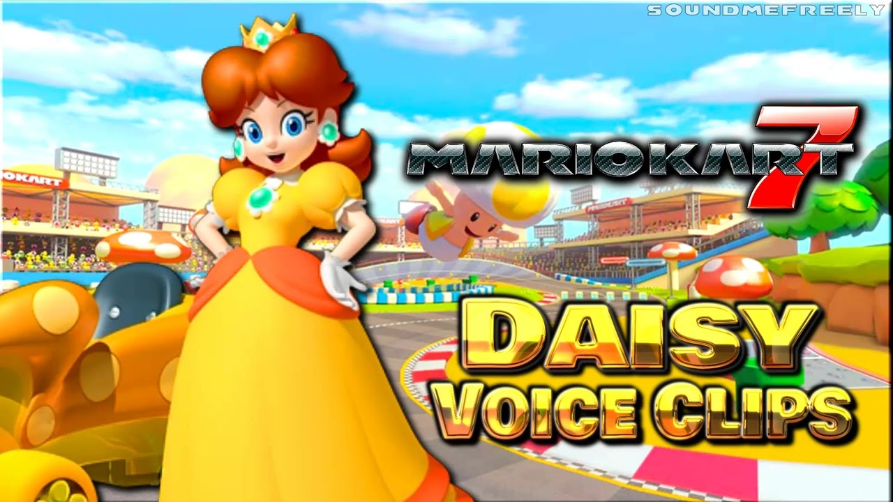 All Princess Daisy Voice Clips • Mario Kart 7 • All Voice Lines • Nintendo 3DS (Deanna Mustard)