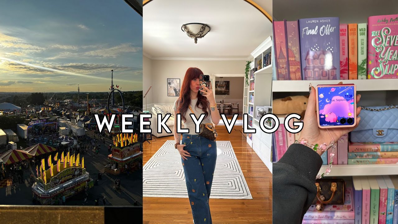 GETTING SAMSUNG Z FLIP 7, WILSON COUNTY FAIR & HUGE BOOK HAUL! | Kenzie Scarlett