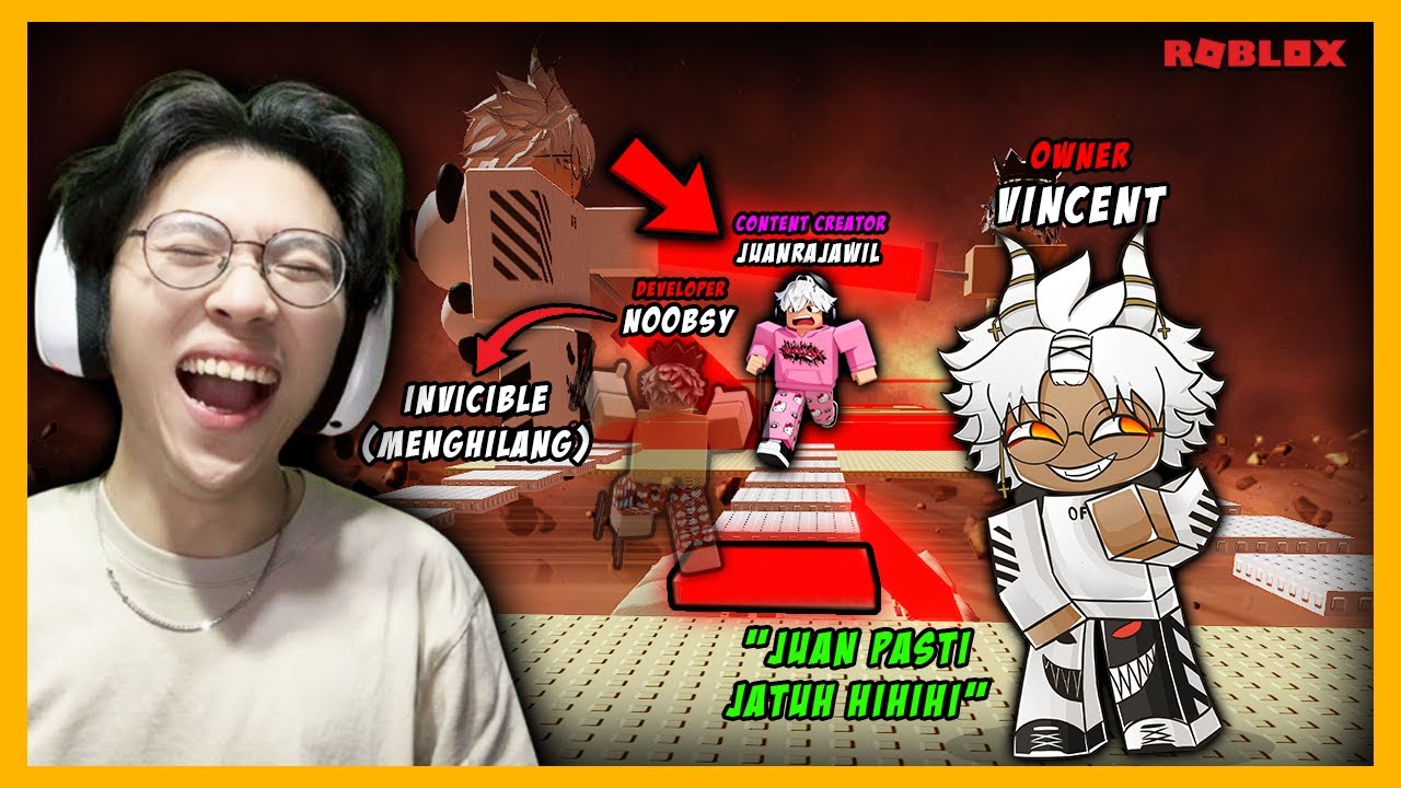 AKU DAN NOOBSY KERJASAMA PRANK @Juan Rajawil  PAS MAIN DI TOWER LASER TERBARUKU - ROBLOX INDONESIA