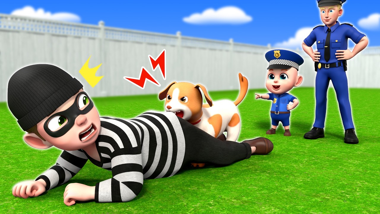 Police Catch the Thief🚨| Baby Police Rescue Team | Rosoo Nursery Rhymes & Children Song