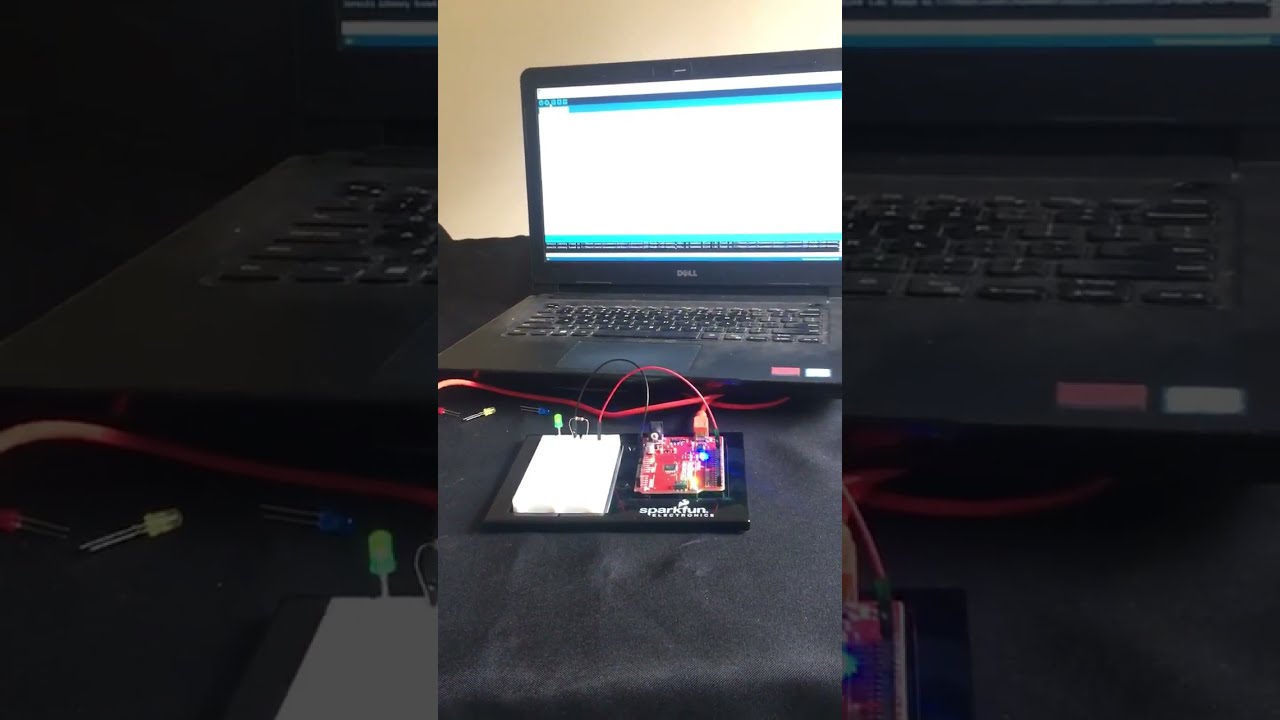 Tiffani codes in C+ & outputs to a LED circuit for it to send a Morse-Code SOS signal