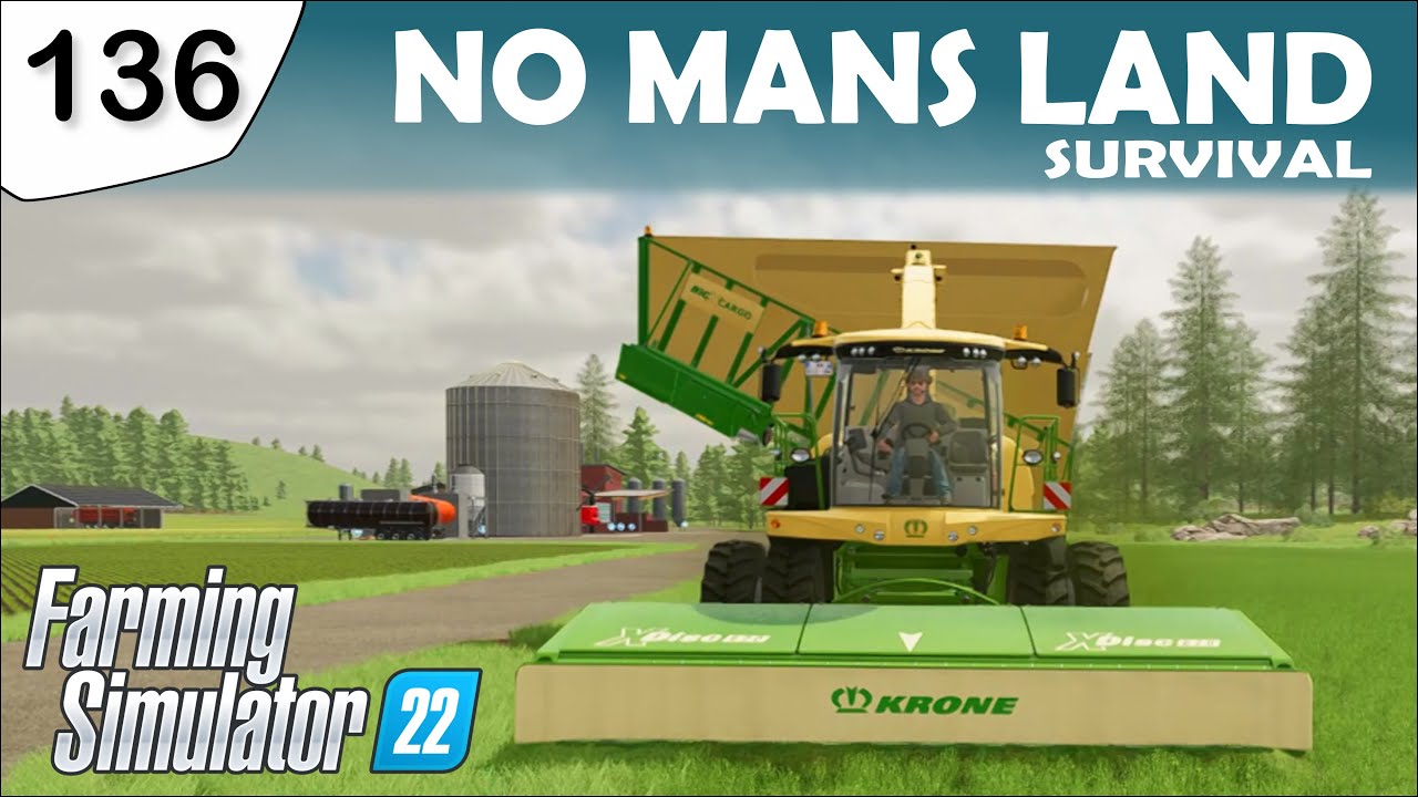 USING THE KRONE BIG X CARGO - Day 161 - No Mans Land Survival | Farming Simulator 22 | FS22