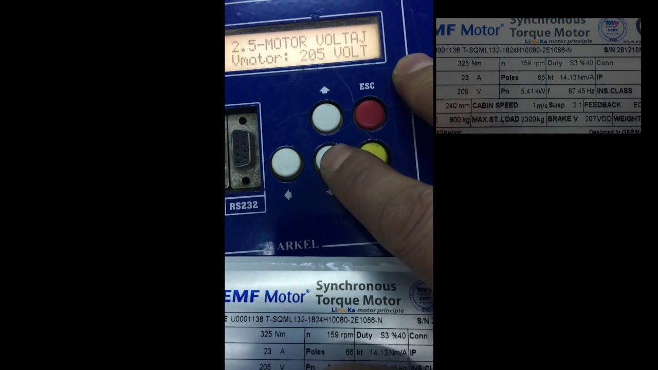 EMF Motor ile Arkel A-Drive sürücüyü devreye alma