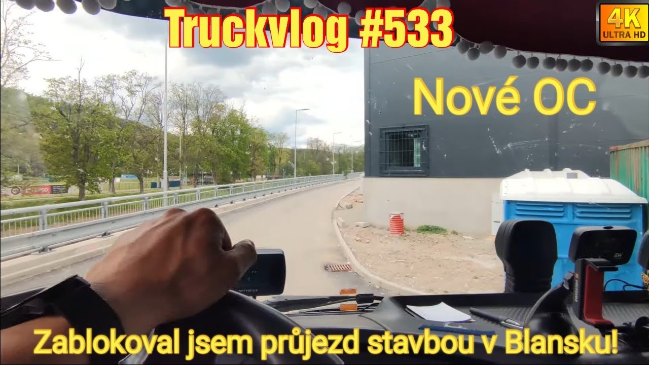 Truckvlog #533 , zablokoval jsem stavbu v Blansku, nové obchodní centrum