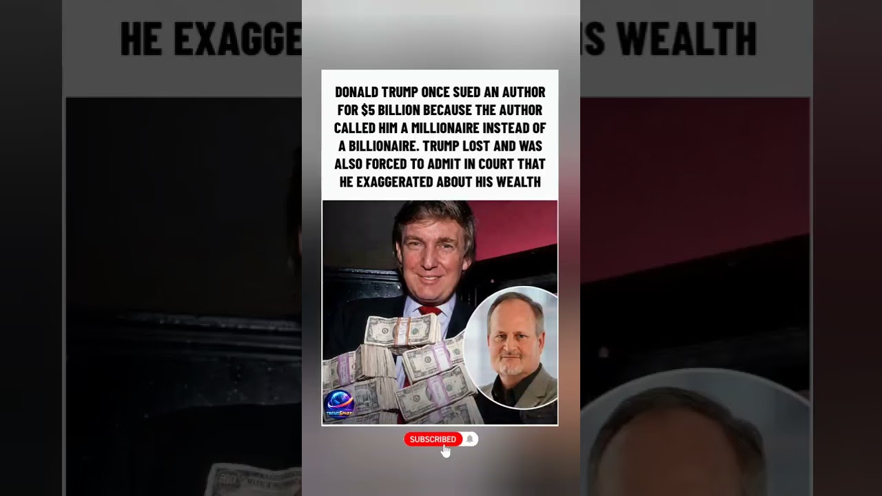 Trump Sued Author $5 Billion for Saying He Wasn't a Billionaire &mdash; It Backfired #fyp #viral #ytshorts