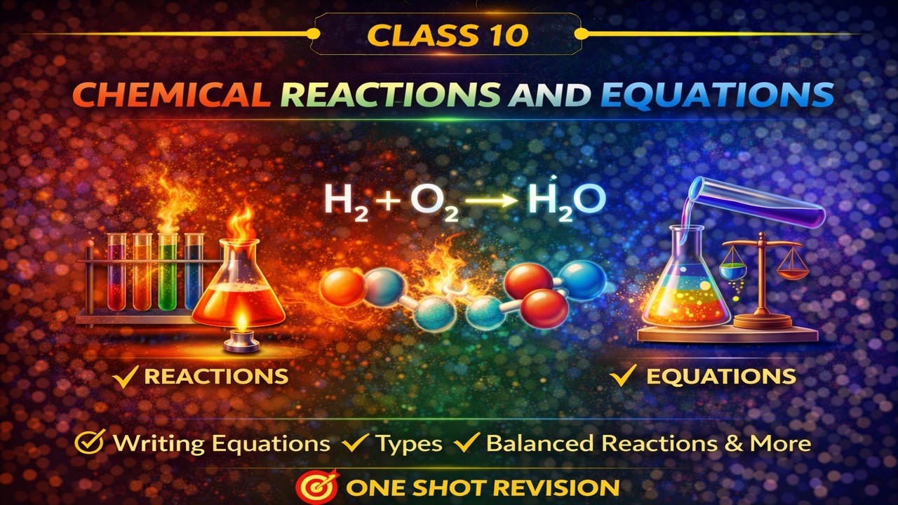 CBSE Class 10 || Chemistry || Chemical Reactions and Equations || Animation || in English