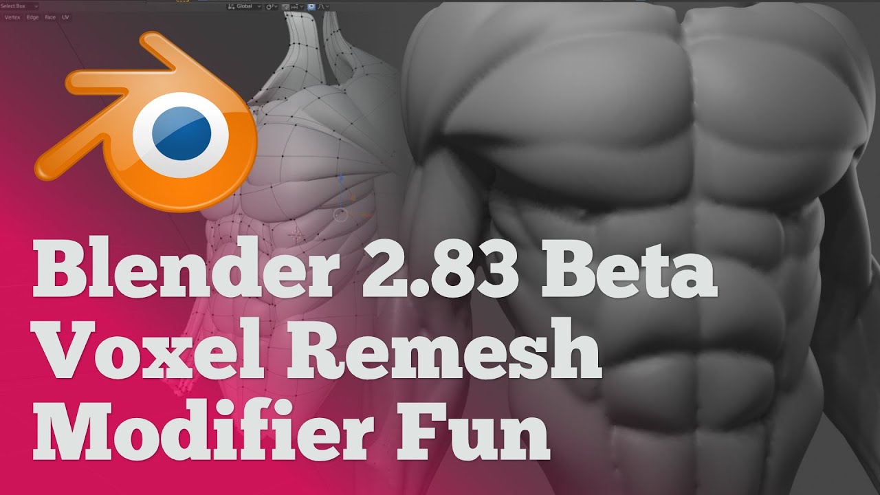 Blender 2.83 Beta - Playing with Voxel Remesh Modifier