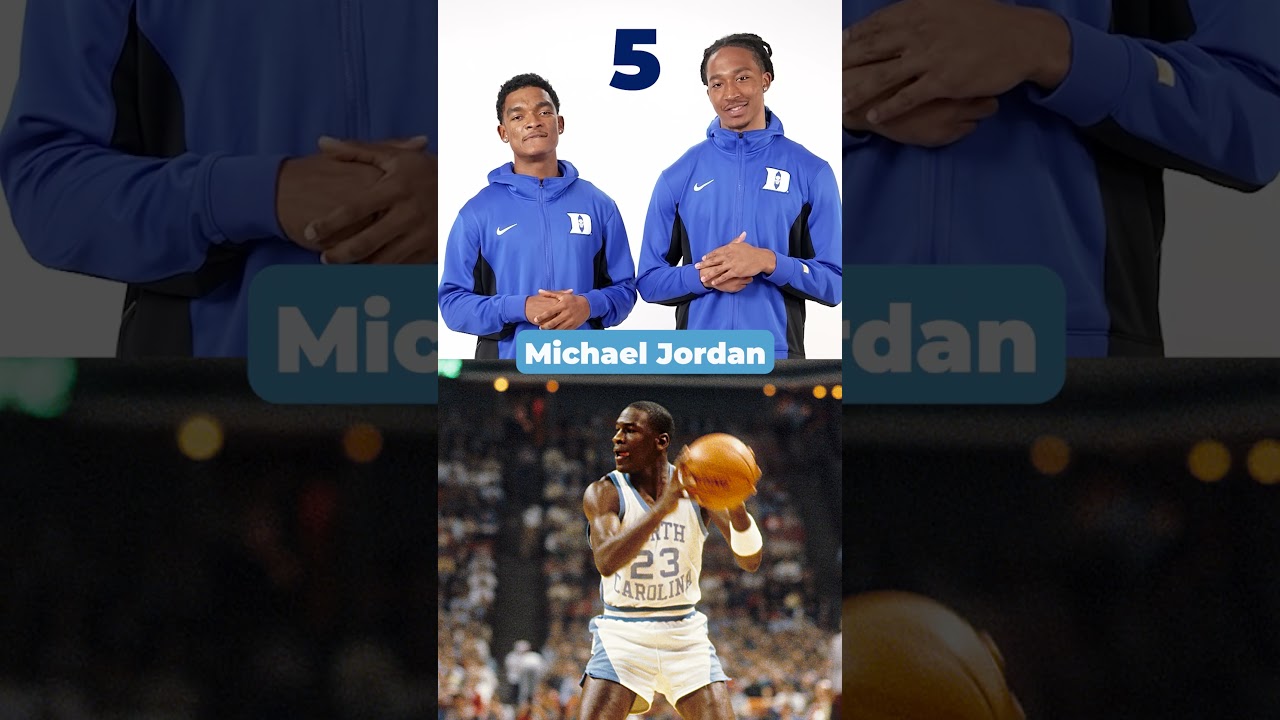 Duke & UNC players try to name as many former players from their rivals as possible 🤣