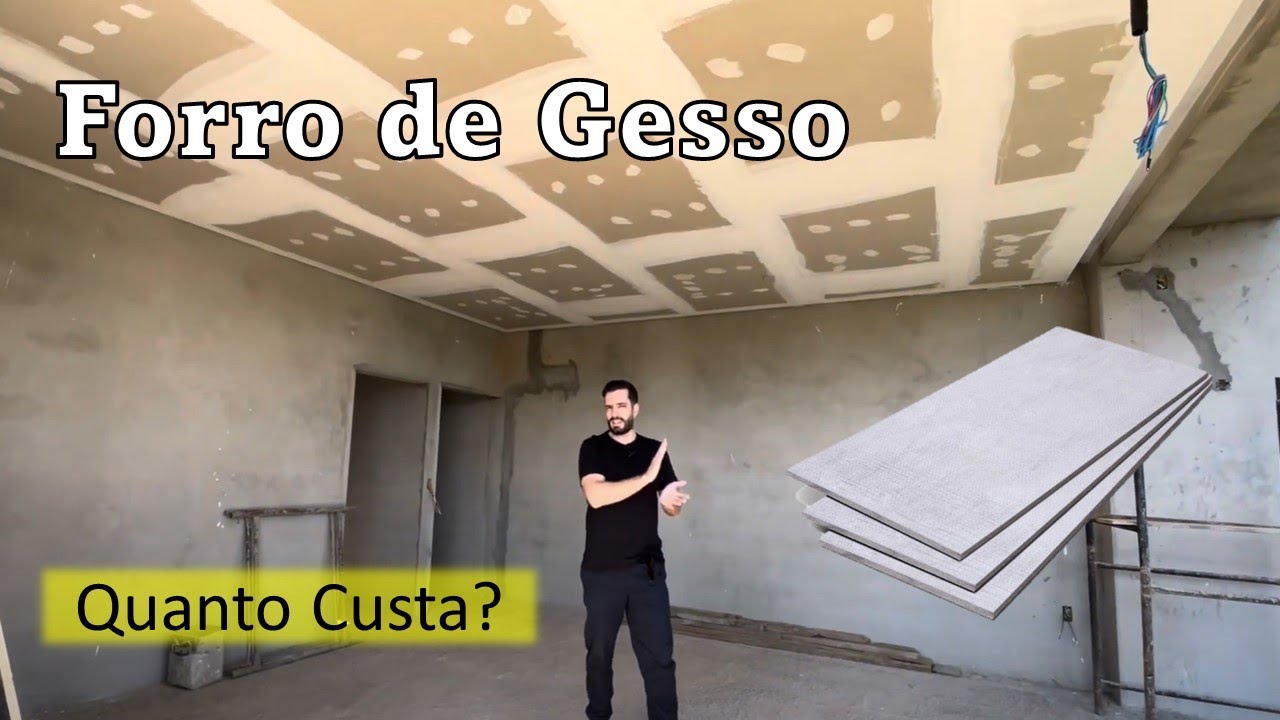 Forro de Gesso, quanto custa? - Di&aacute;rio de Obra 36 - Mateus e Bia