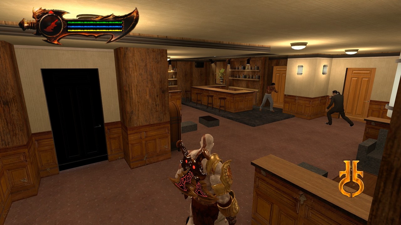 Kratos visits a Bar