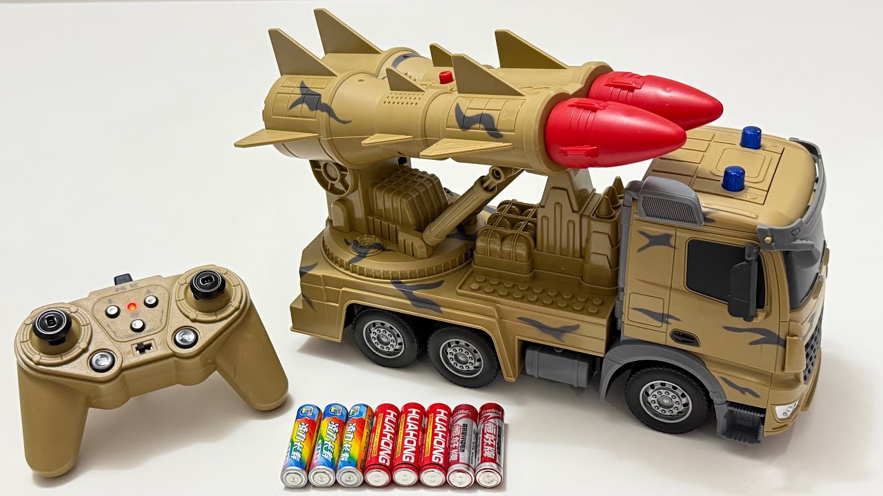 Unboxing RC Military Missile Truck, Electric Robot Dog, Electric Helicopter, Dinosaur RC Stunt Car 
