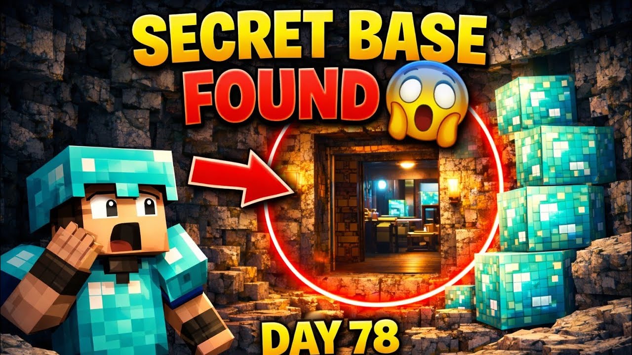 😱 SECRET BASE FOUND in Minecraft SMP! Day 78 Survival Hindi