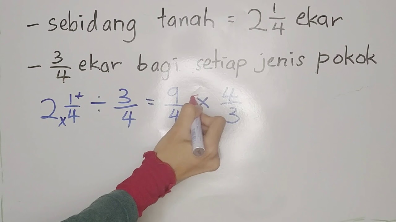 Matematik Tahun 6 | Selesaikan Masalah (Pecahan)