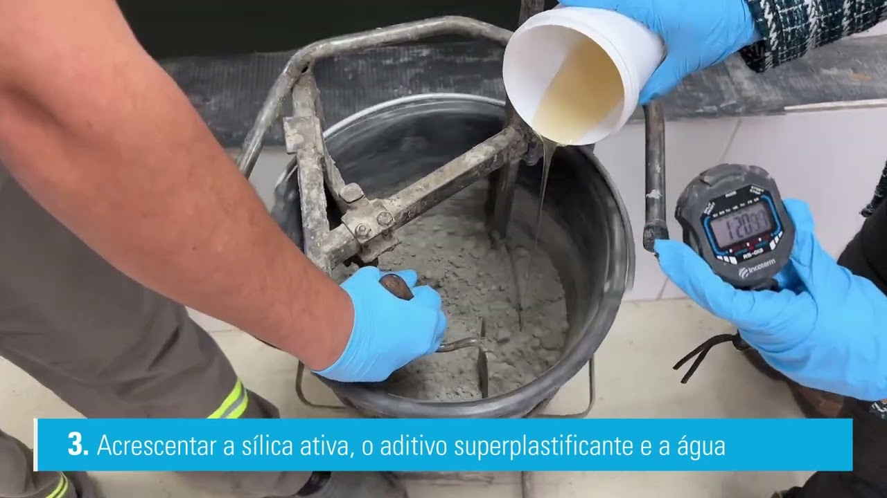 Passo a passo para produção de UHPC (ultra high performance concrete)
