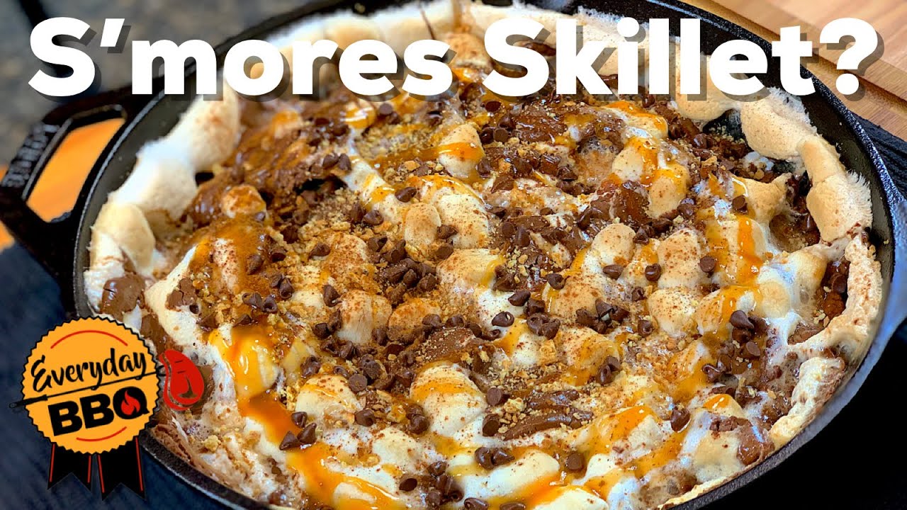 Smoked S'mores Skillet on the Camp Chef SmokePro SG Pellet Smoker | Best Ever BBQ Dessert Recipe