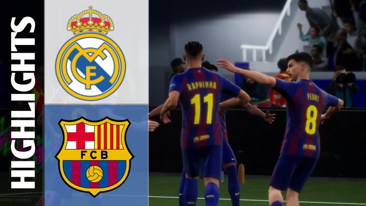 REAL MADRID CF VS FC BARCELONA - LALIGA 25/26 El Clasico Full Match | #efootball 