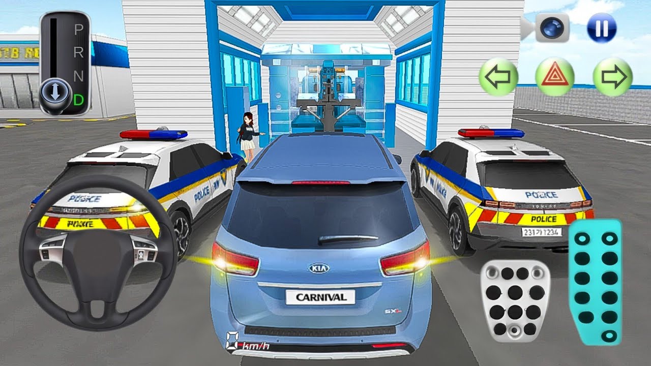 New Blue Kia carnival Marsalis For Washing🚗| 3D driving class-2026 Android Gameplay #CarGame#gmeplay
