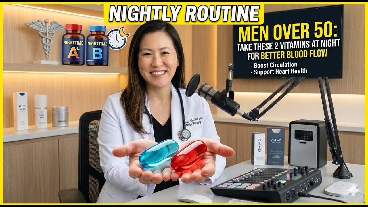 Men Over 50: Take These 2 Vitamins at Night for Better Blood Flow DR. JOCELYN