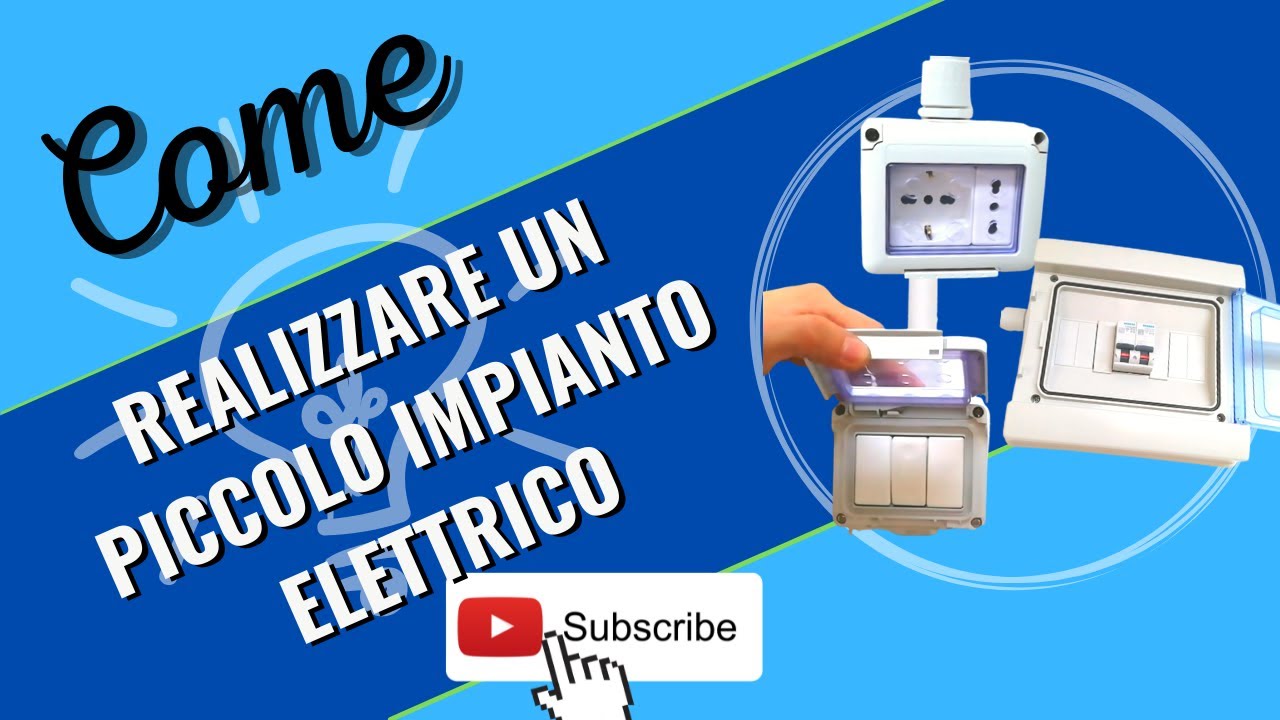 Realizzare un piccolo impianto elettrico a vista in tubi rigidi