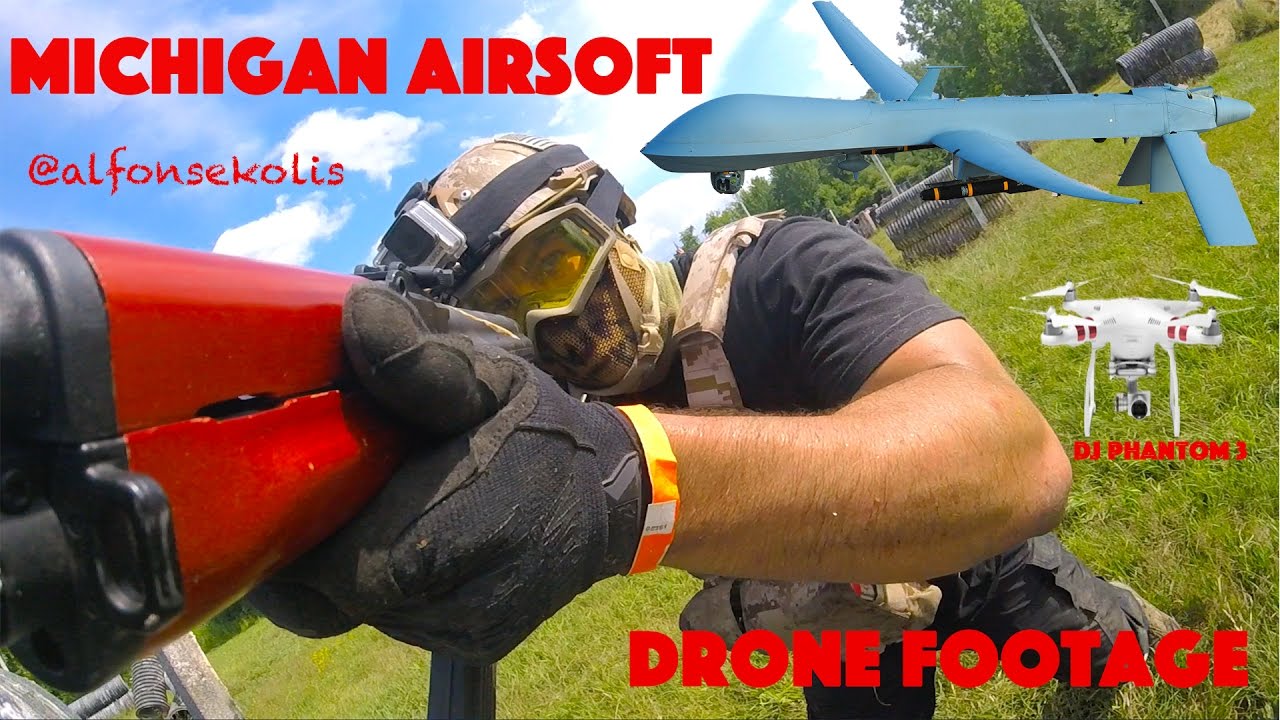 Michigan Airsoft : Drone Compilation