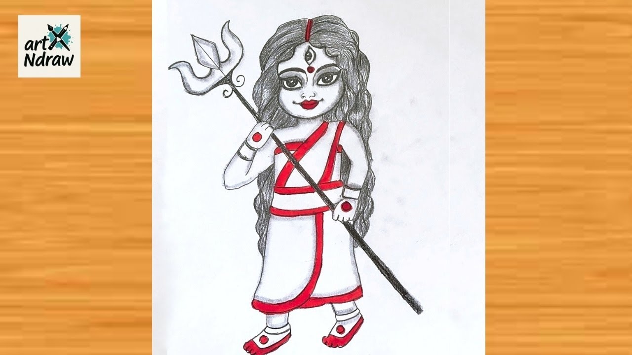 Durga Maa Drawing | Durga Maa | Maa Durga Drawing Easy Step by Step For Kids